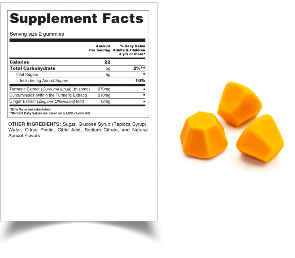 Turmeric And Ginger Gummies Vitakem 4402